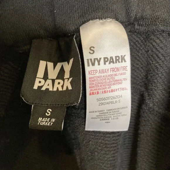 Adidas x Ivy Park Sweatpants Open Leg Side Slit Sweats Rare Size Small